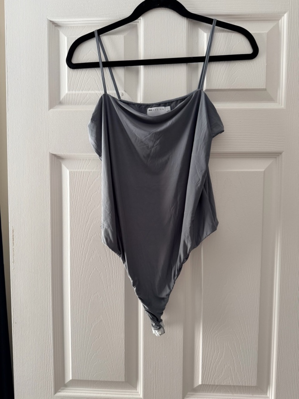 ASOS Gray Square Neck Bodysuit